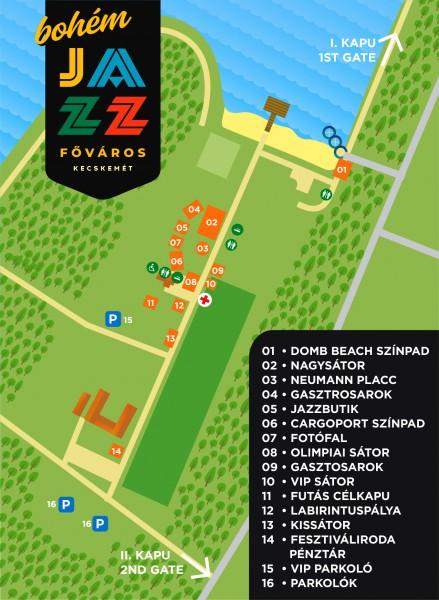 JAZZFŐVÁROS fesztiváltérkép